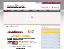 Tablet Screenshot of colegioedmundhillary.edu.mx